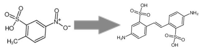 Figure 1: Synthesis reaction of 4,4'-Diamino-2,2'-stilbenedisulfonic acid