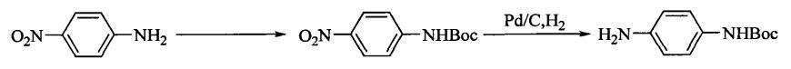 合成N-BOC-<span style='color:red;'>对苯二胺</span>路线一