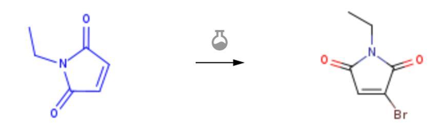 N-乙基马来酰亚胺的溴化反应