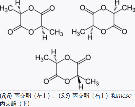 L-丙交酯的立体异构