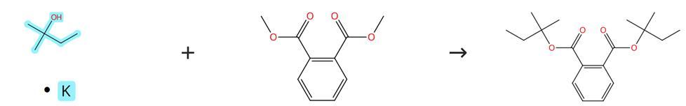 <span style='color:red;'>叔戊醇</span>钾参与的酯交换反应