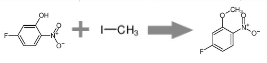 图1 <span style='color:red;'>5-氟-2-硝基苯甲醚</span>的合成反应式.png