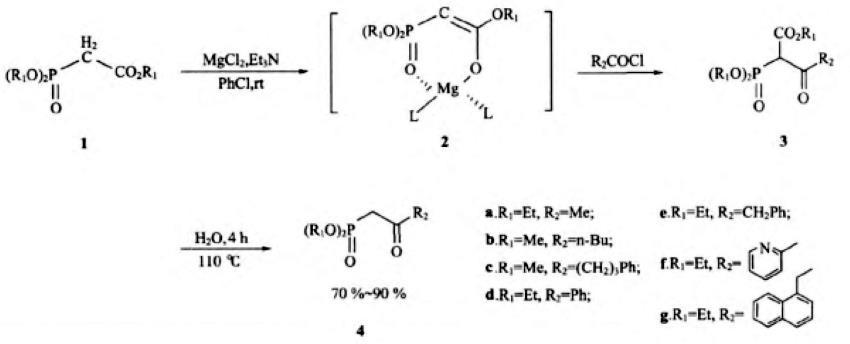 酮基膦酸酯类化合物的合成路线.png