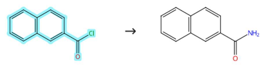 <span style='color:red;'>2-萘甲酰氯</span>的氨解反应