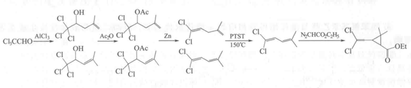 中间体二氯菊酸的合成方法2