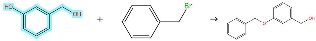 <span style='color:red;'>3-羟基苯甲醇</span>的醚化反应