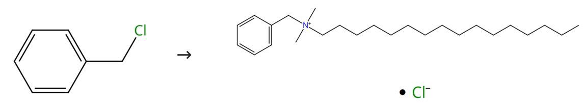 N-十六烷基-N,N-二甲基苄基氯化铵的合成方法