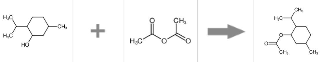 图1 乙酸薄荷酯的合成反应式.png