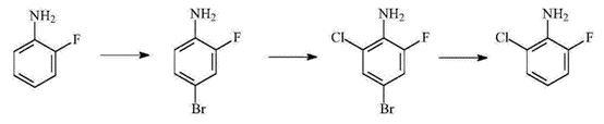 图1 <span style='color:red;'>2-氯-6-氟苯胺</span>的合成路线图.png