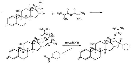 环索奈德的合成反应路线图.png