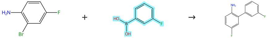 Suzuki coupling reaction of 3-Fluorophenylboronic acid