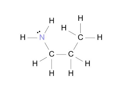 What is the C3H9N Lewis structure?