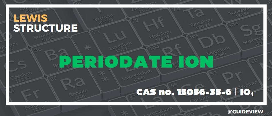 What is the Lewis structure for IO₄⁻?