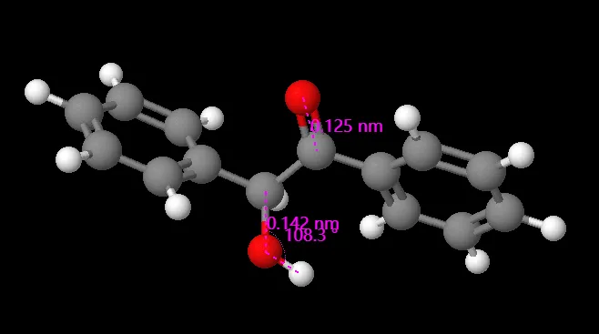 What is the Lewis Structure of DL-Benzoin?