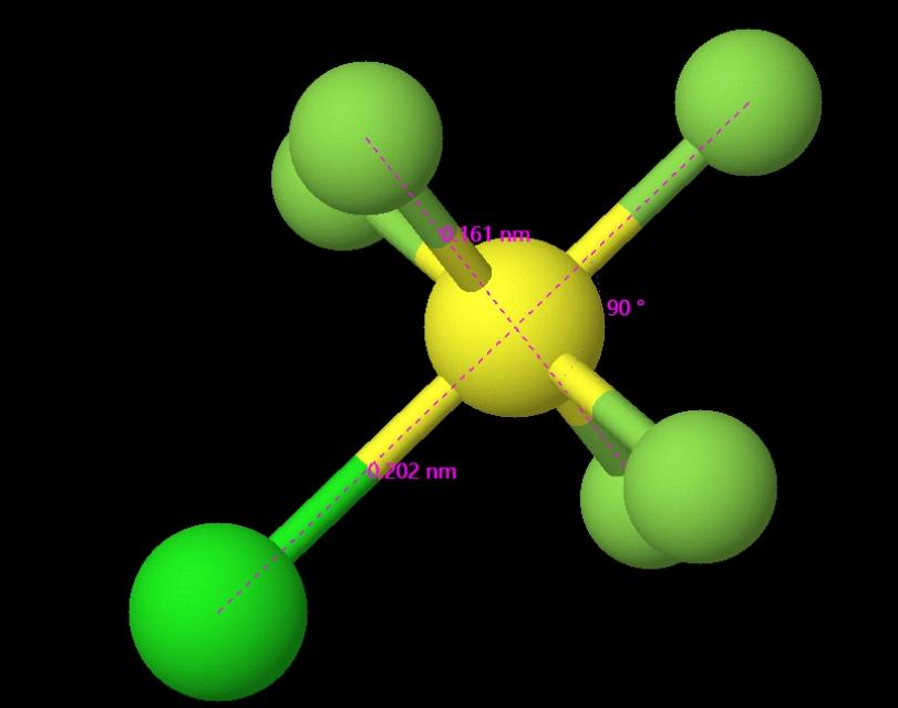 What is the Lewis Structure of Sulfur Pentafluoride Chloride?