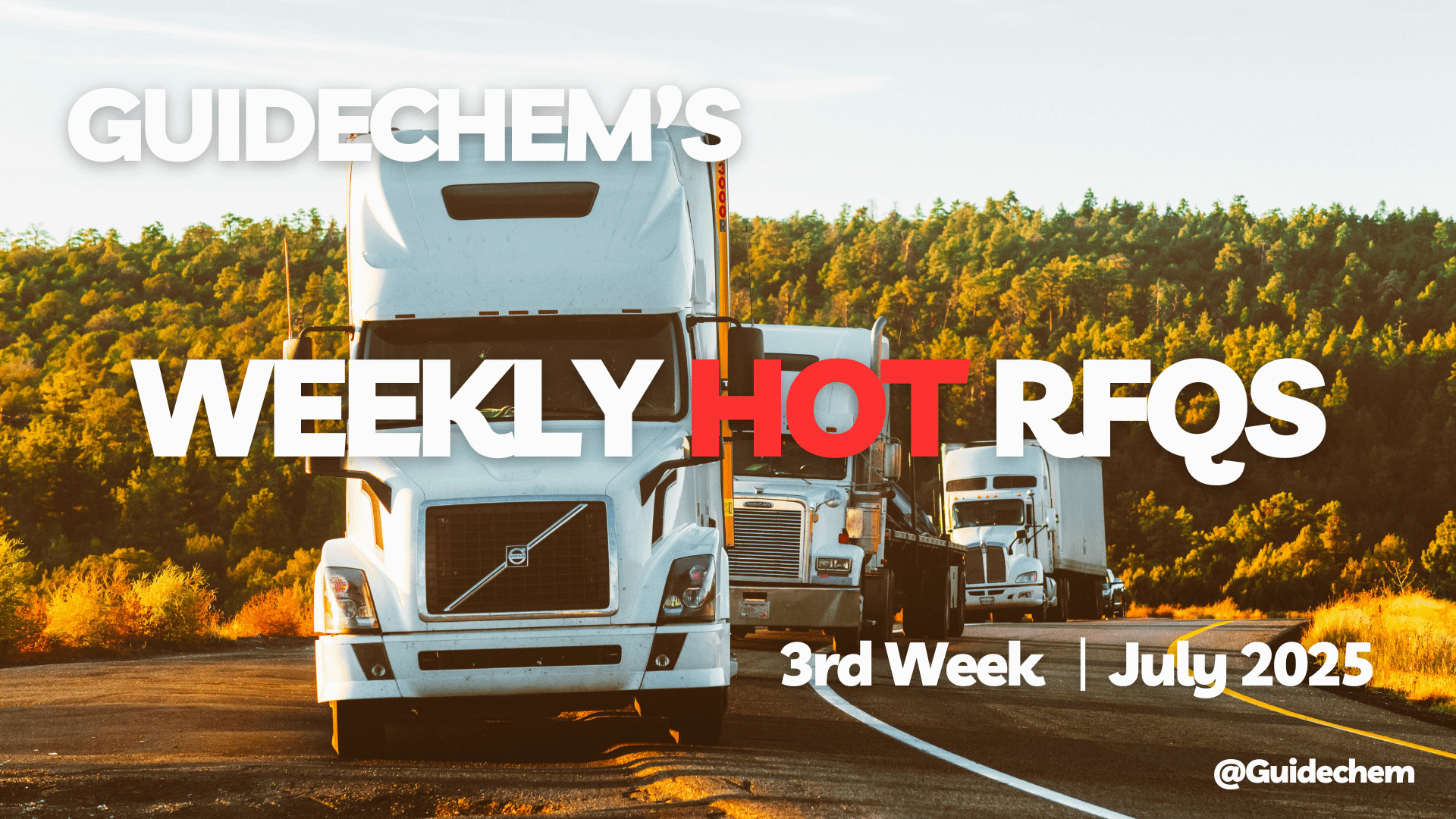 Guidechem's Chemicals Hot RFQ - 3rd Week of July 2025