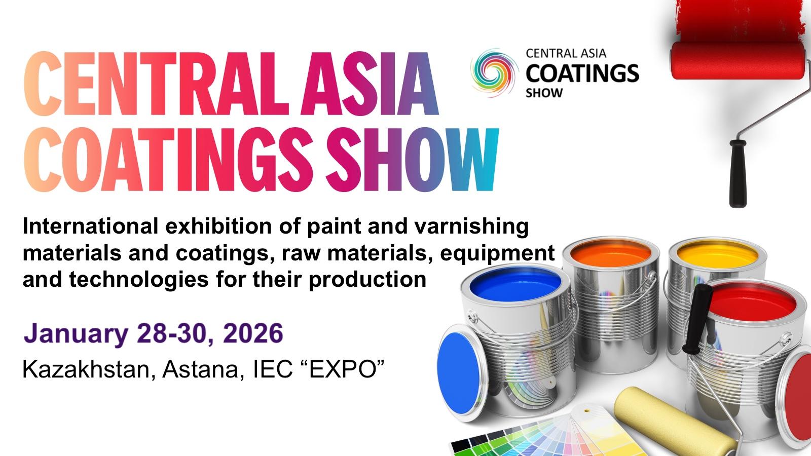 The Premier Business Event for the Coatings Industry in Central Asia – Central Asia Coatings Show Returns to Astana!