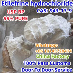 Safe Delivery 99% Pure Etilefrine Hydrochloride HCL Powder CAS 943-17-9 Etilefrina Em Po Polvo