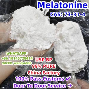 Safe Delivery 99% Pure Melatonine Powder CAS 73-31-4 Door To Door Melatonina Em Po Polvo