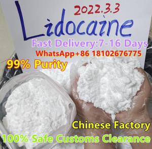 European Markets,99% Purity Lidocaine Powder Cas:73-78-9 Powder Safe Delivery