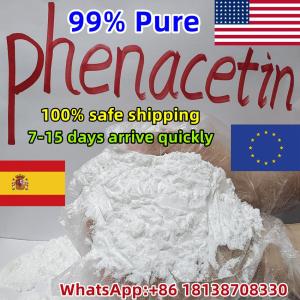 Canada UK USA Europe 100% Safe Delivery, >99% Pure Phenacetin/Fenacetina/Finacidina Powder CAS 62-44-2