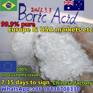 Australia Brasil Europe 100% Safe Shipping, >99% Pure Boric Acid Flakes Powder CAS 11113-50-1