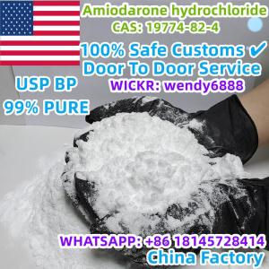Safe Delivery 99% Pure Amiodarone Hydrochloride Hcl Powder CAS 19774-82-4 Cloridrato Clorhidrato De Amiodarona