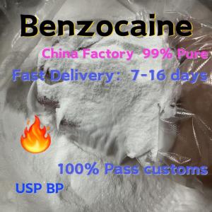 China factory 99% Pure Benzocaine CAS 94-09-7 Door To Door 100％Secure delivery Safe Delivery
