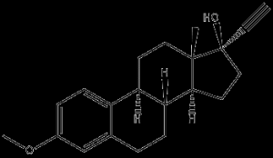 17a-Ethynyl-1,3,5(10)-estratriene-3,17b-diol 3-methyl ether CAS 72-33-3 Pharmaceutical
