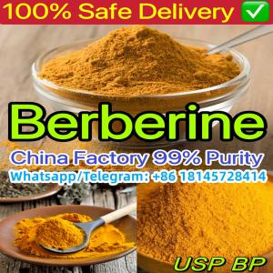 Safe Delivery 99% Pure Berberine Powder CAS 2086-83-1 Door To Door Berberina Em Po Polvo