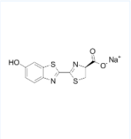 4-Thiazolecarboxylic acid, 4,5-dihydro-2-(6-hydroxy-2-benzothiazolyl)-, sodium salt, (4S)- (1:1)