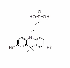 [4-(2,7-dibromo-9,9-dimethylacridine-10(9H)-yl)butyl]phosphonic Acid, 2Br-4PADMAc